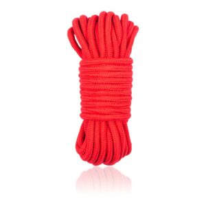 Cuerda de Bondage de Algodón 10 Metros Rojo 8 Cuerda 15 m Rojo - Erotiks | Tienda erótica online