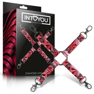 Hog Tie Diamond Cuero Vegano 3 Cuerda 15 m Rojo - Erotiks | Tienda erótica online
