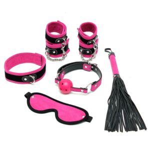 Rimba Bondage Play Set de Bondage 6 Piezas Color Rosa 2 Kit de Bondage para Principiantes Starters 4 Piezas Rosa - Erotiks | Tienda erótica online