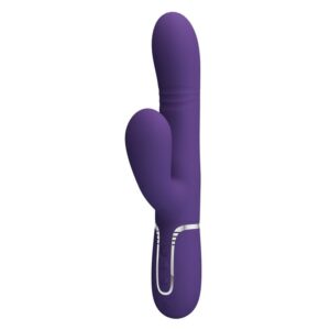 Mariana Vibrador 4 en 1 Silicona Morado 7 Mariana Vibrador 4en1 Silicona Fucsia - Erotiks | Tienda erótica online