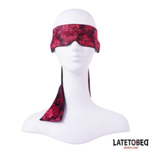 Antifaz Estampado 2 Antifaz Cuero con Aberturas en los Ojos Rojo y Negro - Erotiks | Tienda erótica online